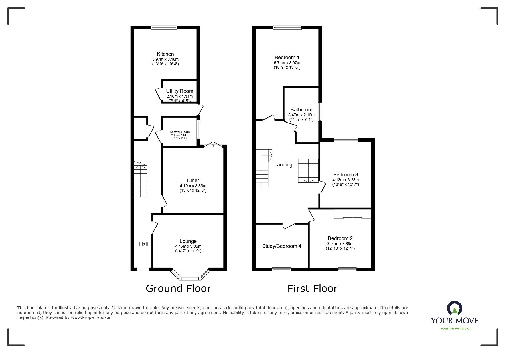Floorplan of 4 bedroom Semi Detached House for sale, Station Road, Crayford, Dartford, DA1