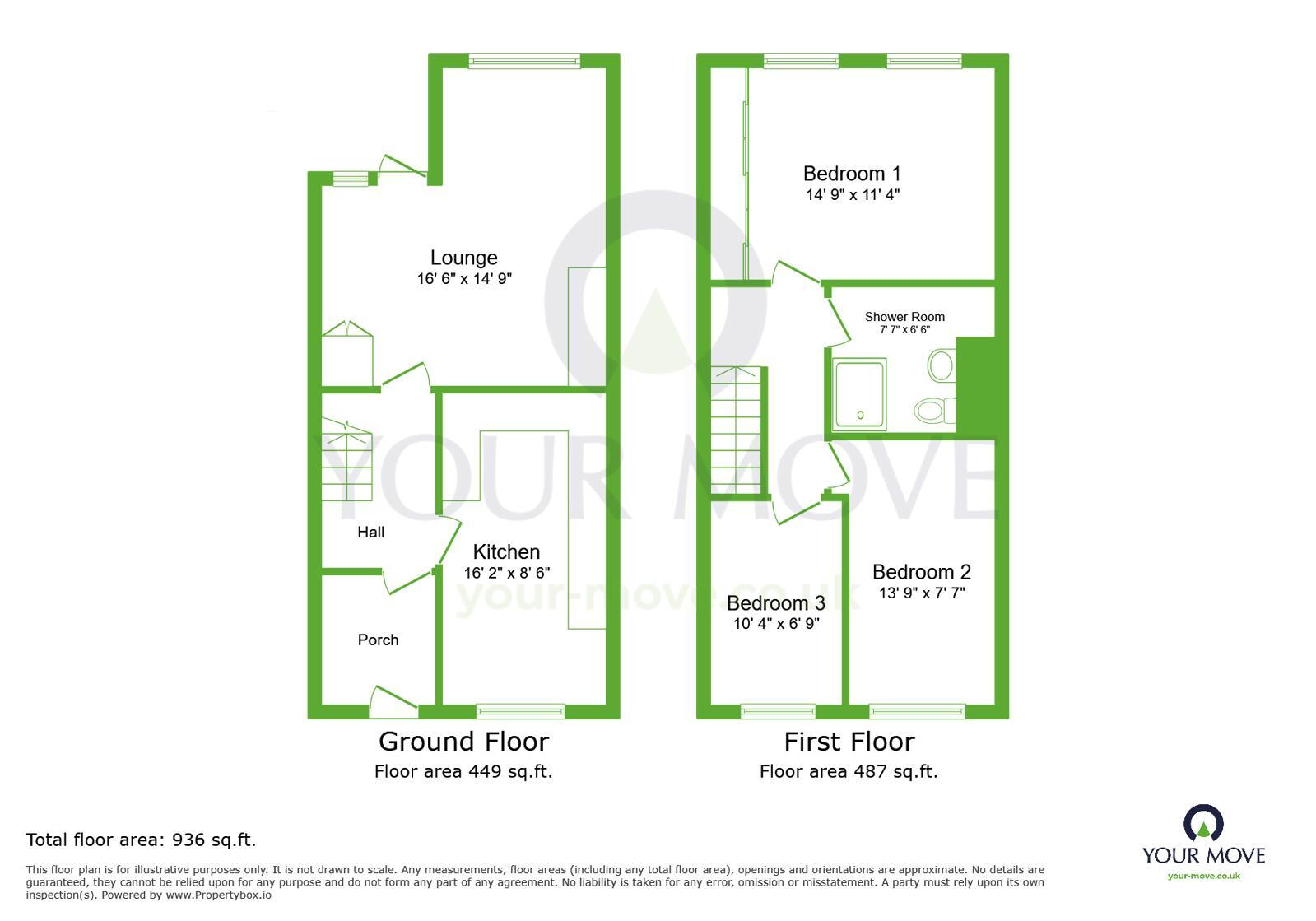 Floorplan of 3 bedroom Flat for sale, Alamein Gardens, Dartford, Kent, DA2