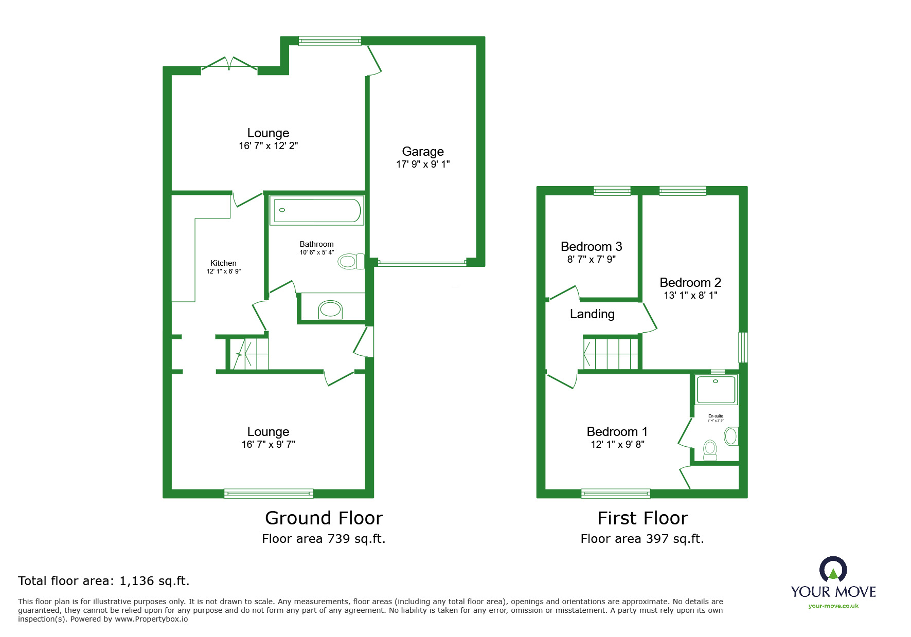 Floorplan of 3 bedroom Semi Detached House for sale, Whitehead Close, Dartford, Kent, DA2