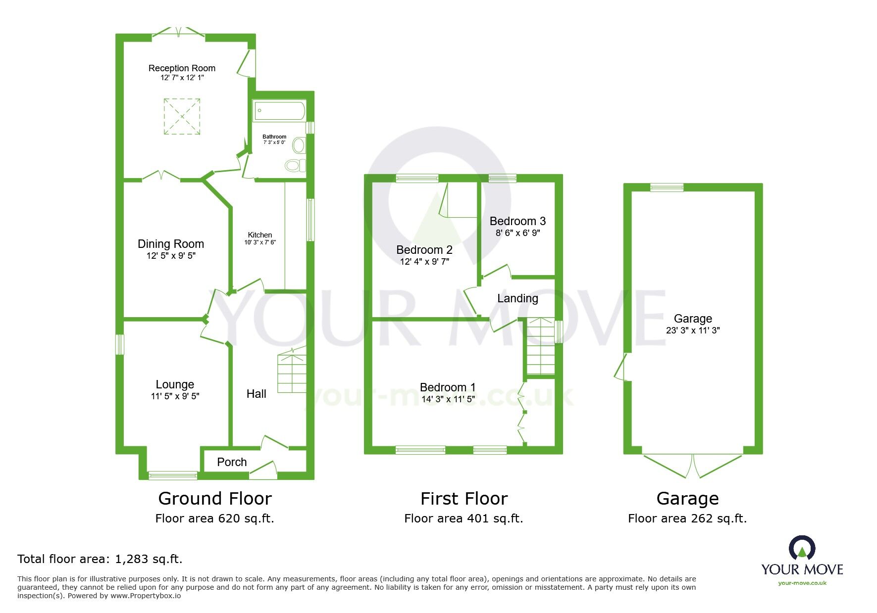 Floorplan of 3 bedroom Detached House for sale, Stanham Road, Dartford, Kent, DA1