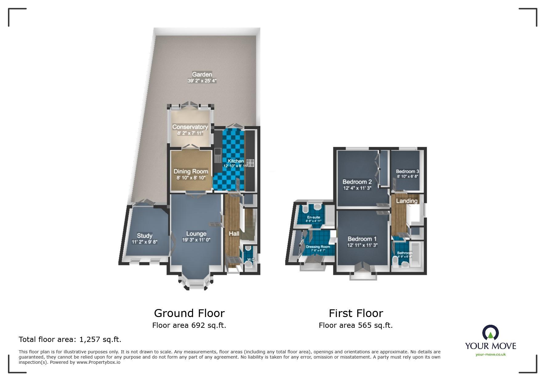 Floorplan of 3 bedroom Mid Terrace House to rent, Ingress Park Avenue, Greenhithe, Kent, DA9