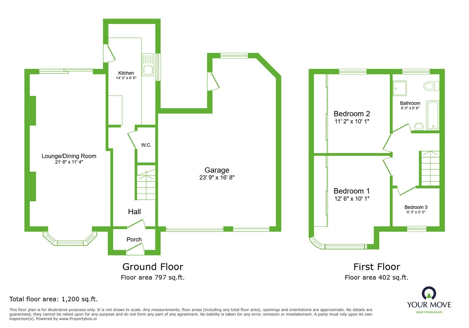 Floorplan of 3 bedroom Semi Detached House for sale, Marina Drive, Dartford, Kent, DA1