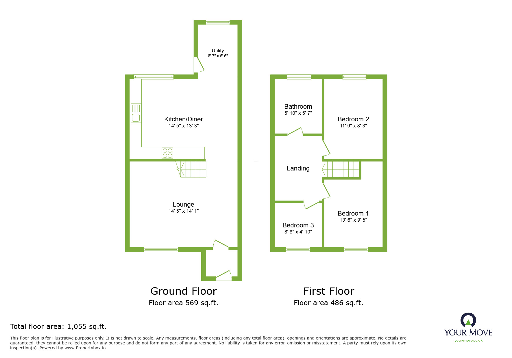 Floorplan of 3 bedroom  House to rent, Marcet Road, Dartford, Kent, DA1