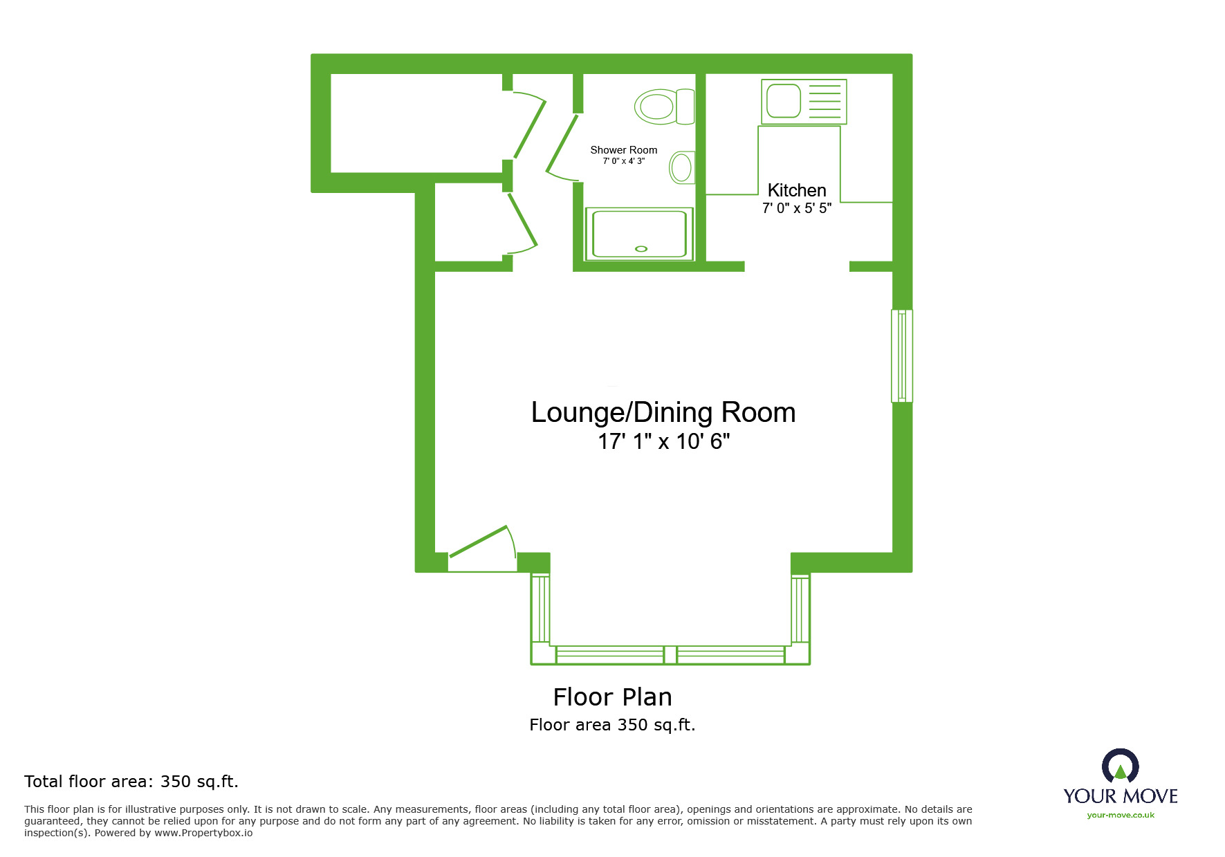 Floorplan of  Flat for sale, Knights Manor Way, Dartford, Kent, DA1