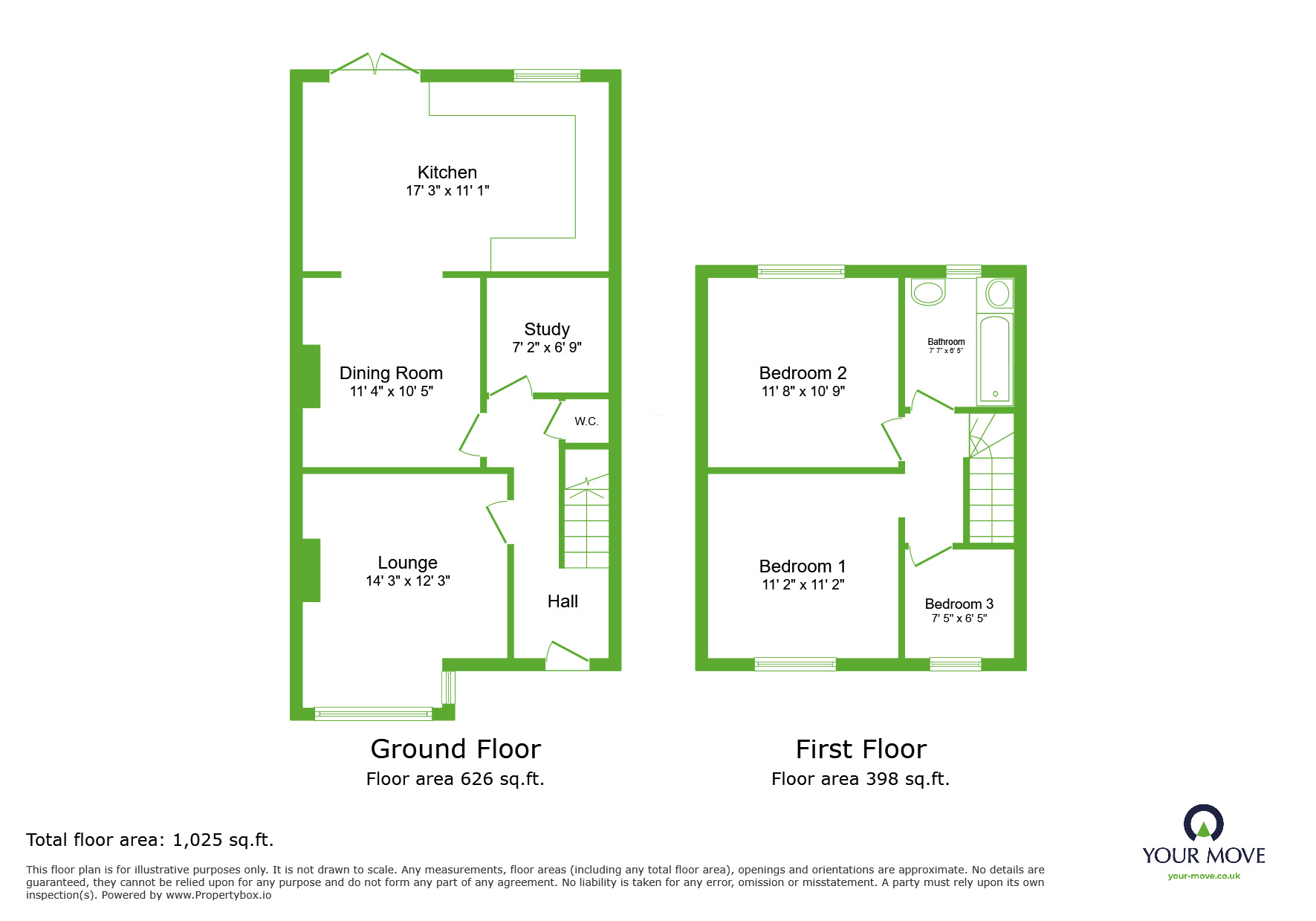 Floorplan of 3 bedroom Semi Detached House for sale, Havelock Road, Dartford, Kent, DA1