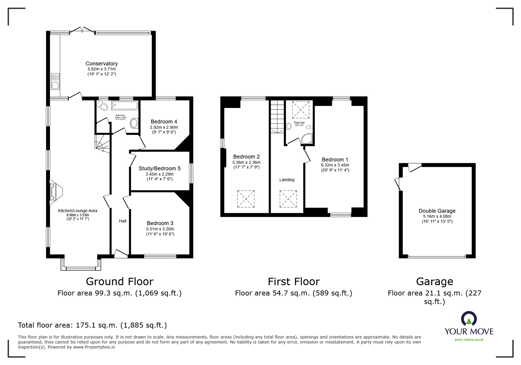 Floorplan of 5 bedroom Detached House for sale, High Street, Eynsford, Kent, DA4