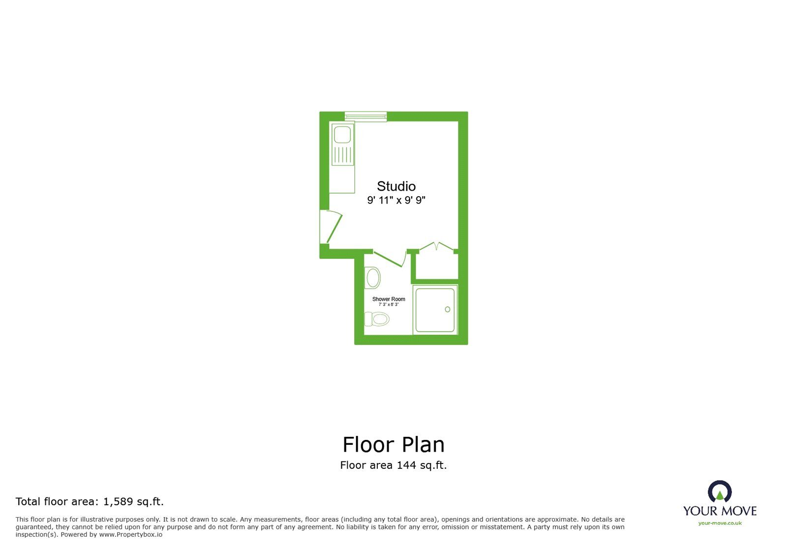 Floorplan of 1 bedroom Detached Room to rent, Warren Road, Bexleyheath, DA6