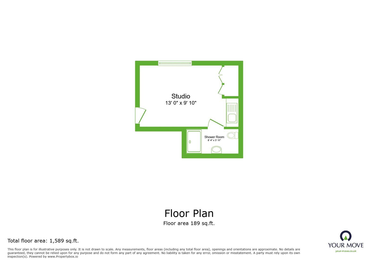 Floorplan of 1 bedroom Detached Room to rent, Warren Road, Bexleyheath, DA6