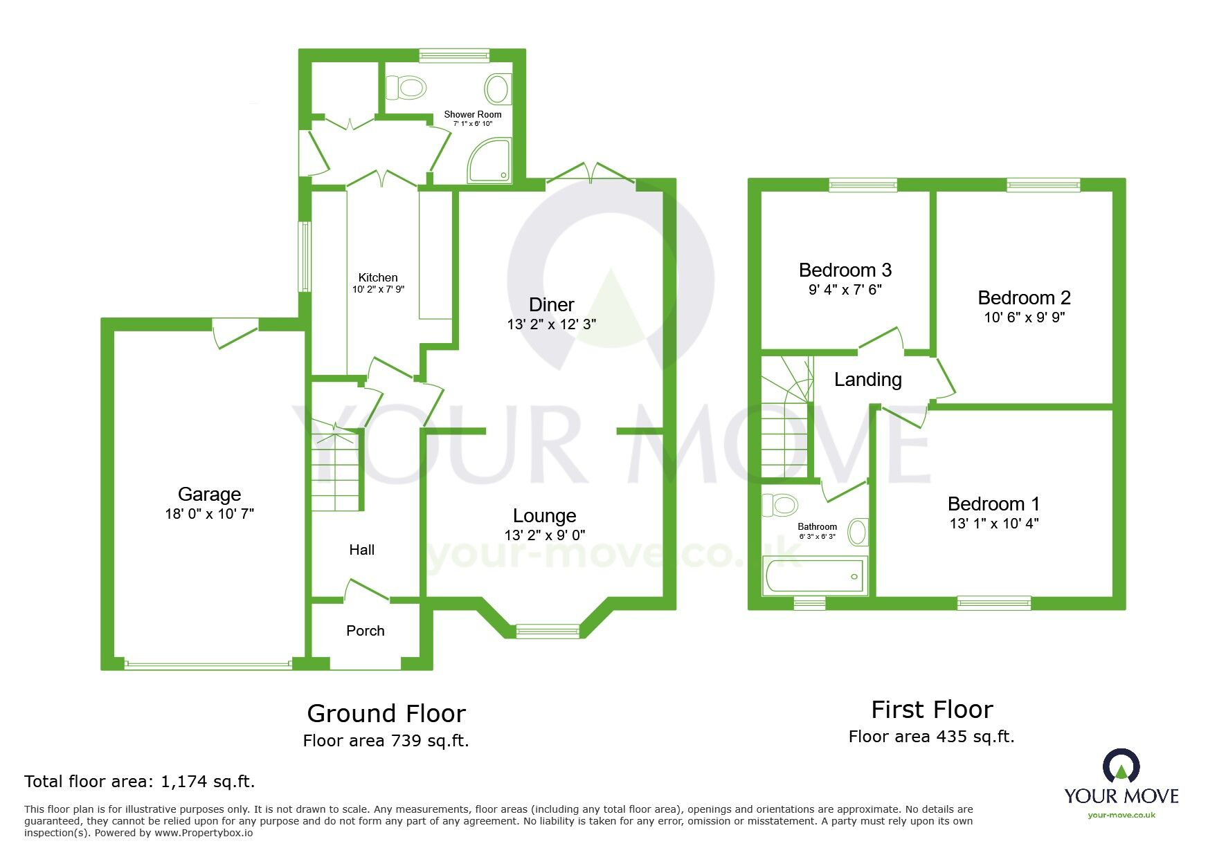 Floorplan of 3 bedroom Semi Detached House for sale, Heath Lane, Dartford, Kent, DA1