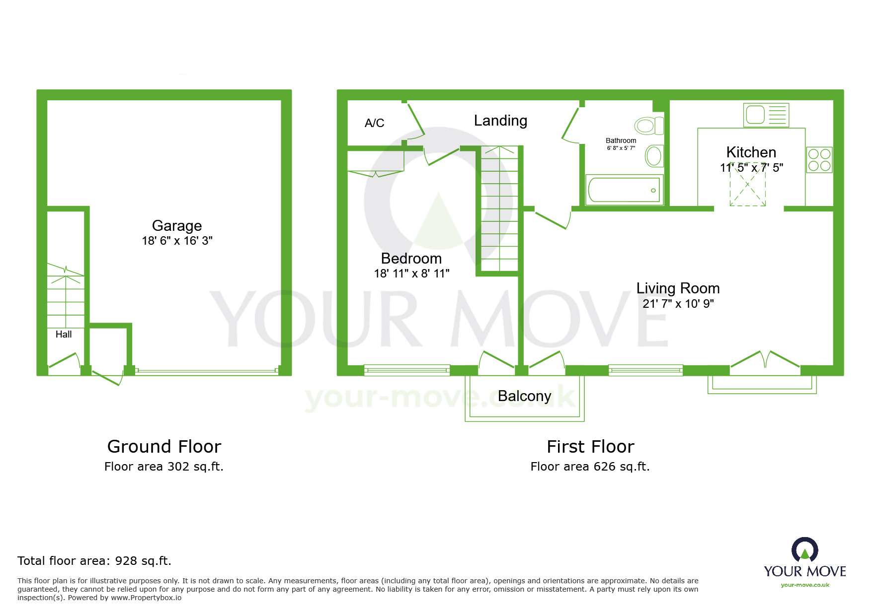 Floorplan of 1 bedroom  Flat to rent, Chandlers Mews, Greenhithe, Kent, DA9