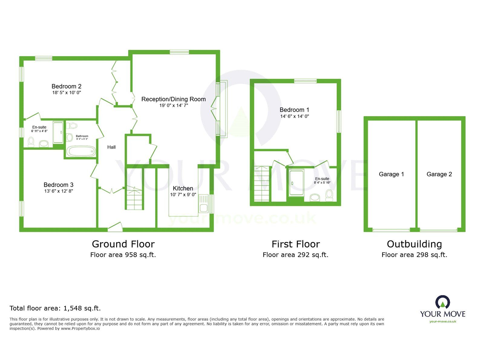 Floorplan of 3 bedroom  Flat for sale, Liverymen Walk, Greenhithe, Kent, DA9