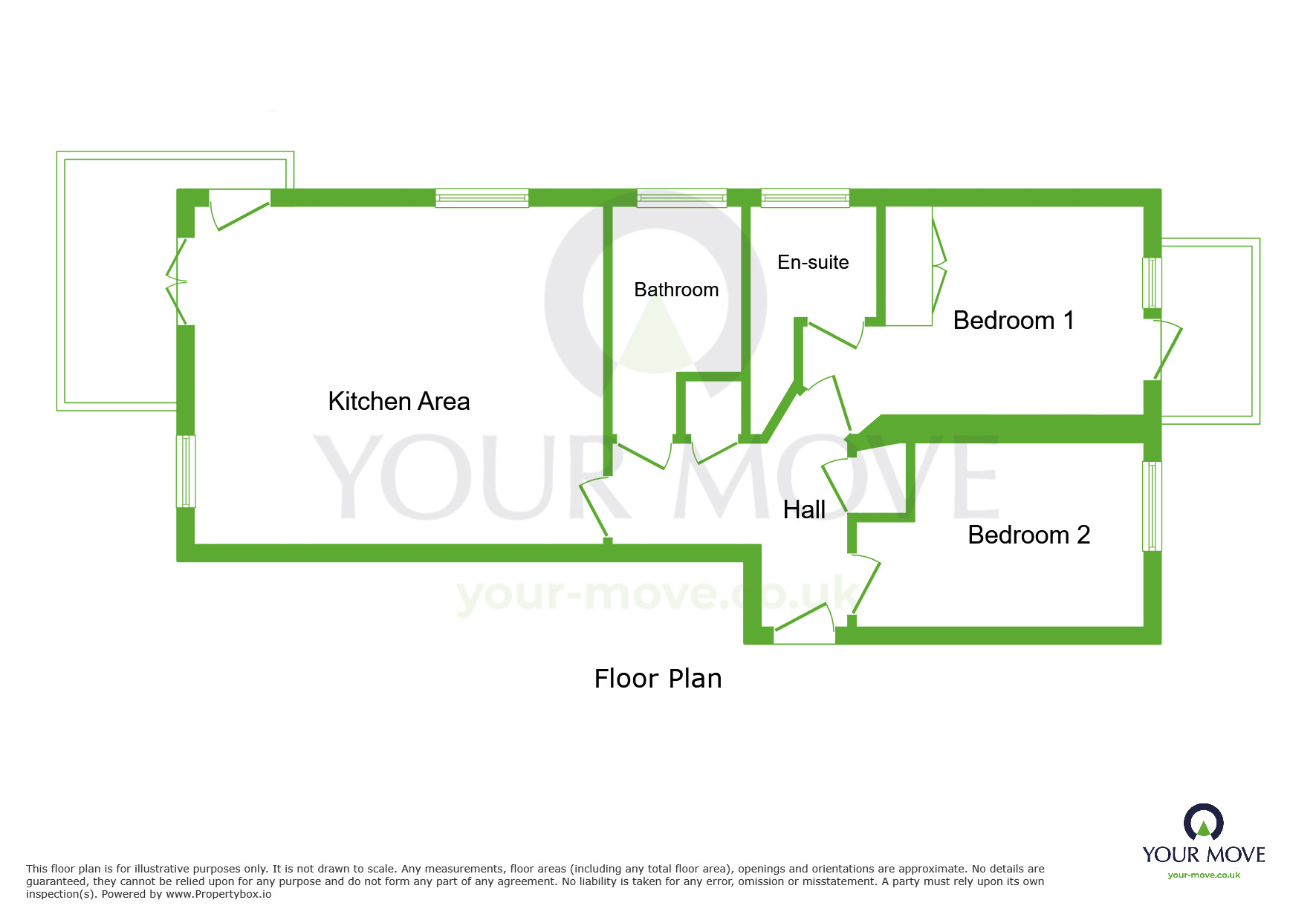 Floorplan of 2 bedroom Flat to rent, Lightermans Way, Greenhithe, Kent, DA9