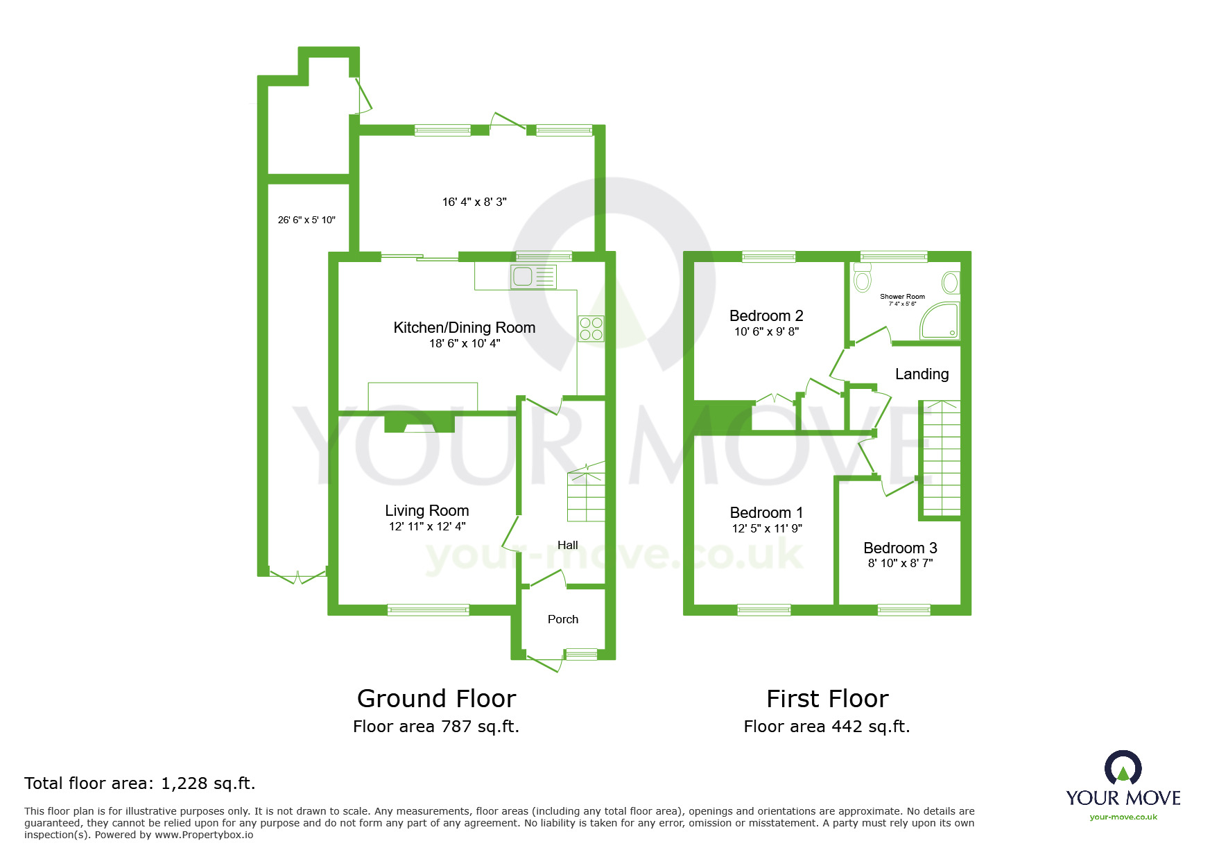 Floorplan of 3 bedroom End Terrace House to rent, Morgan Drive, Greenhithe, Kent, DA9