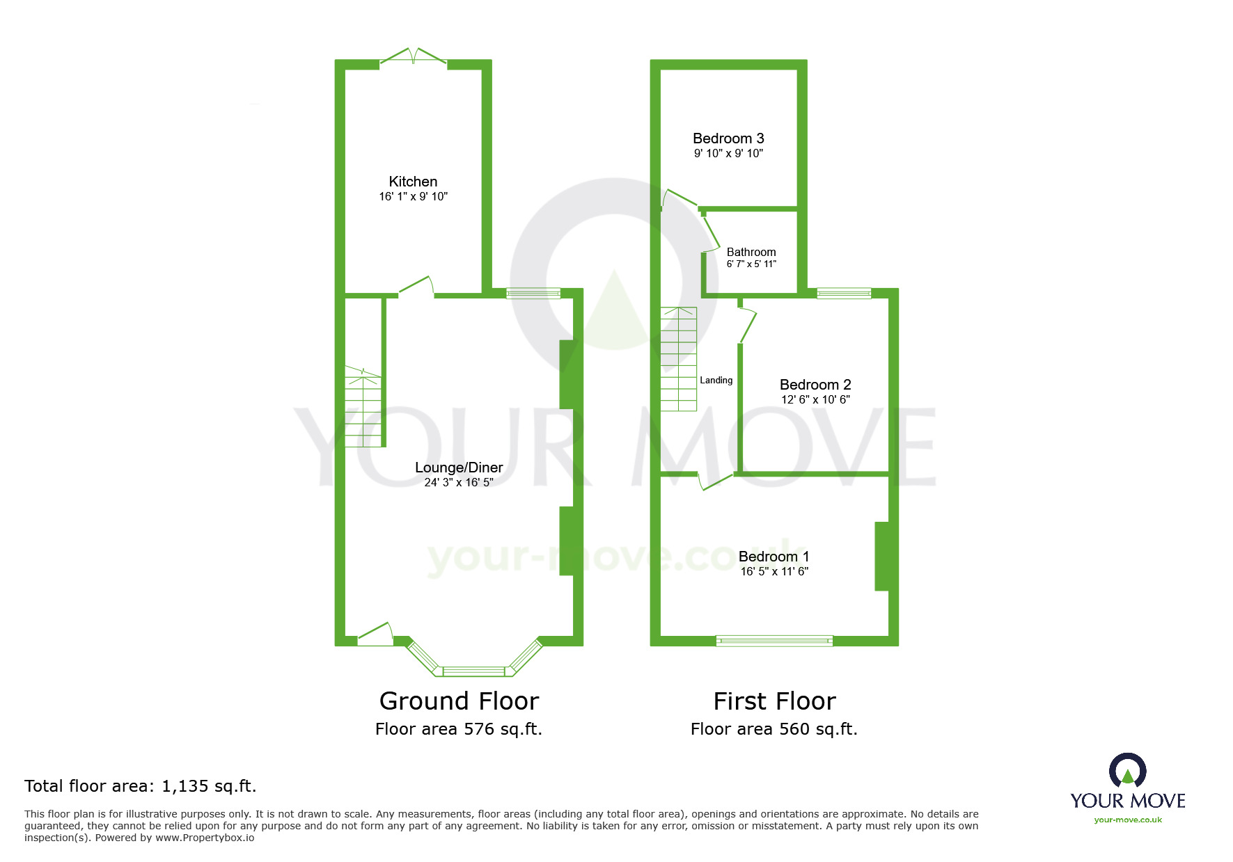 Floorplan of 3 bedroom End Terrace House to rent, Hedge Place Road, Greenhithe, Kent, DA9