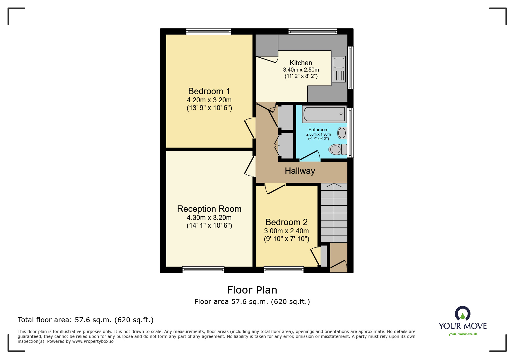 Floorplan of 2 bedroom  Flat to rent, Gresham Close, Bexley, DA5