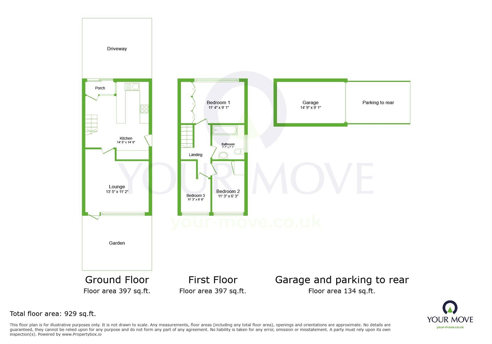 Floorplan of 3 bedroom Semi Detached House for sale, Knockhall Road, Greenhithe, Kent, DA9