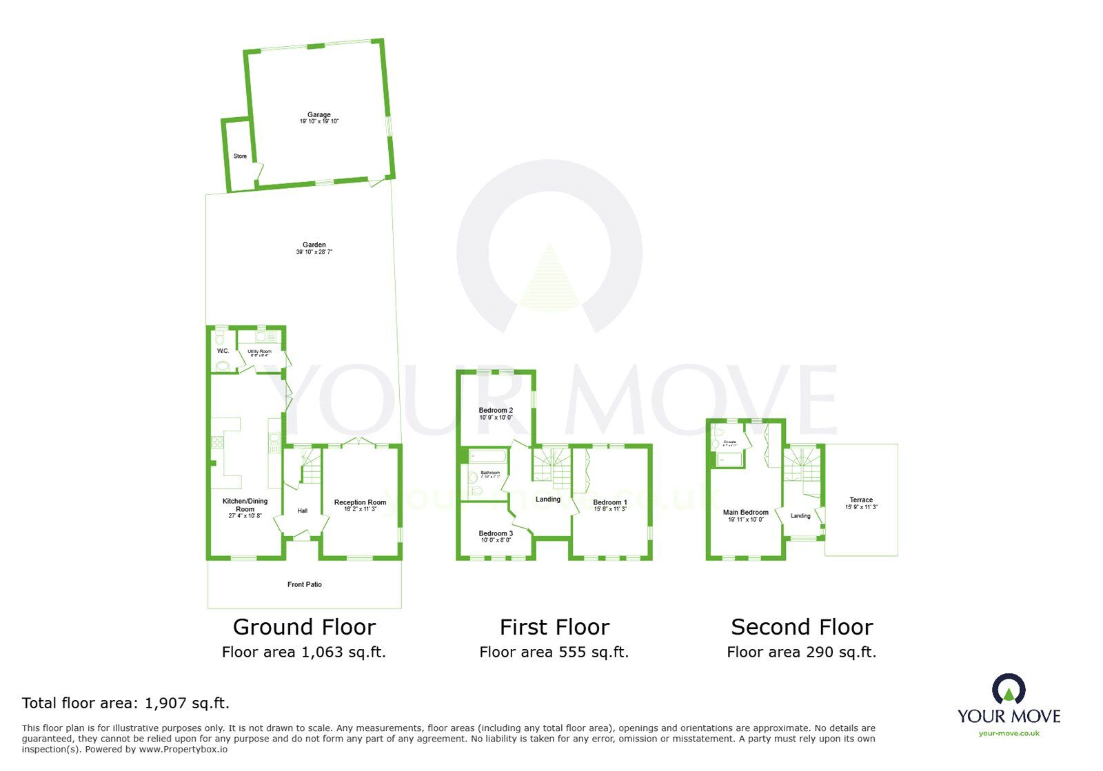 Floorplan of 4 bedroom Detached House for sale, Liverymen Walk, Greenhithe, Kent, DA9