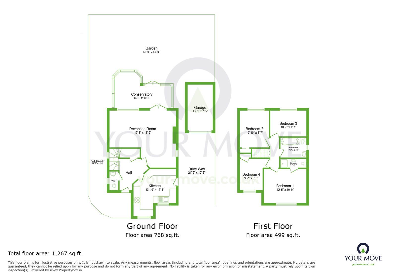 Floorplan of 4 bedroom Detached House for sale, Hasted Close, Greenhithe, Kent, DA9