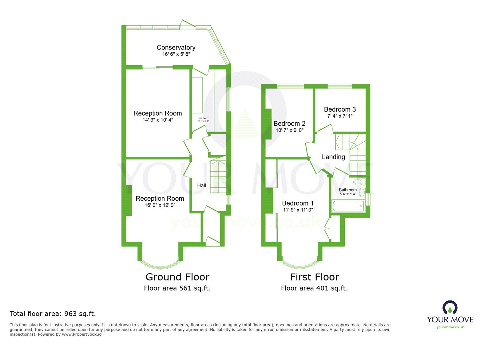 Floorplan of 3 bedroom Semi Detached House for sale, Denver Road, Dartford, Kent, DA1