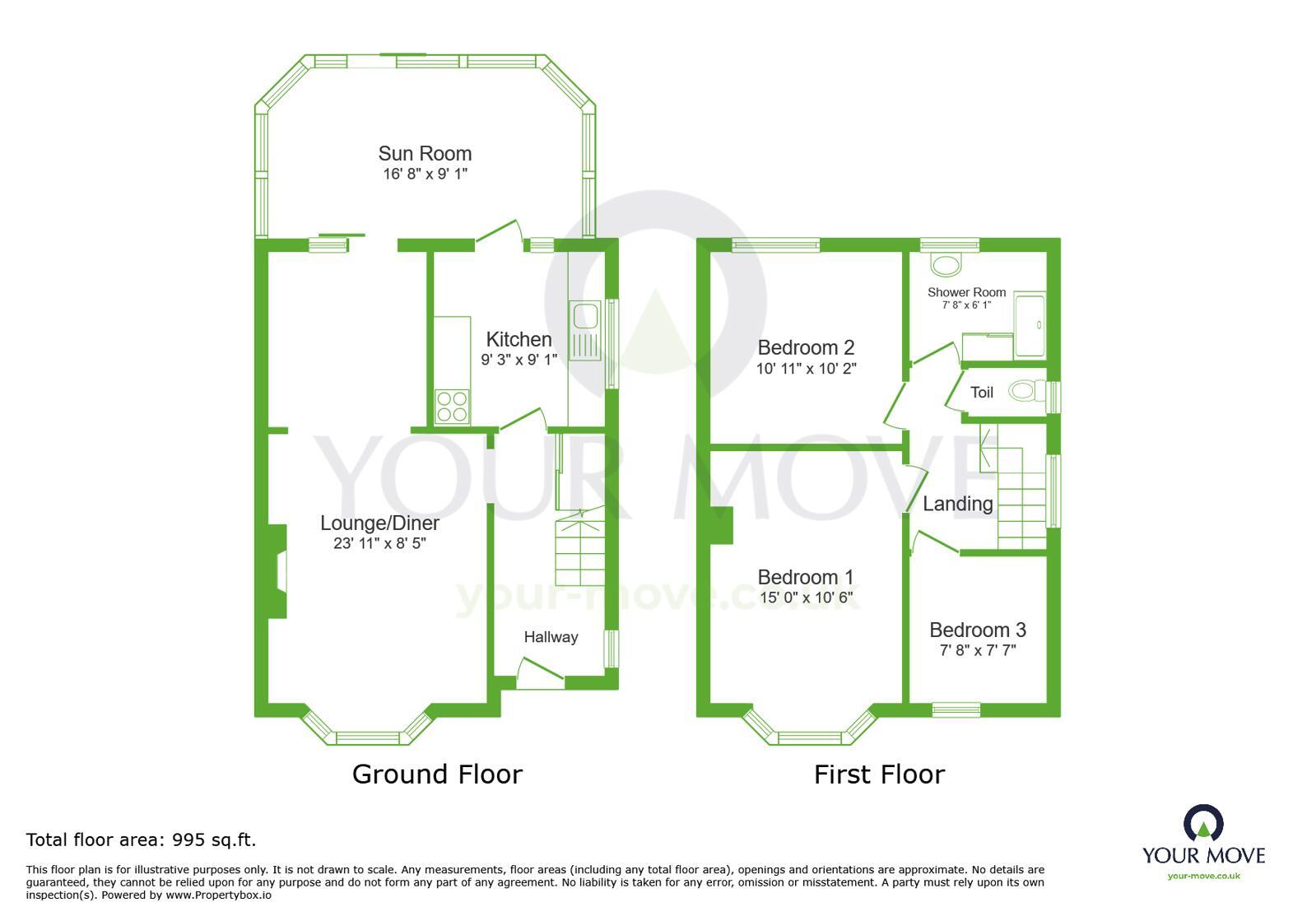 Floorplan of 3 bedroom Semi Detached House for sale, Tudor Close, Dartford, Kent, DA1