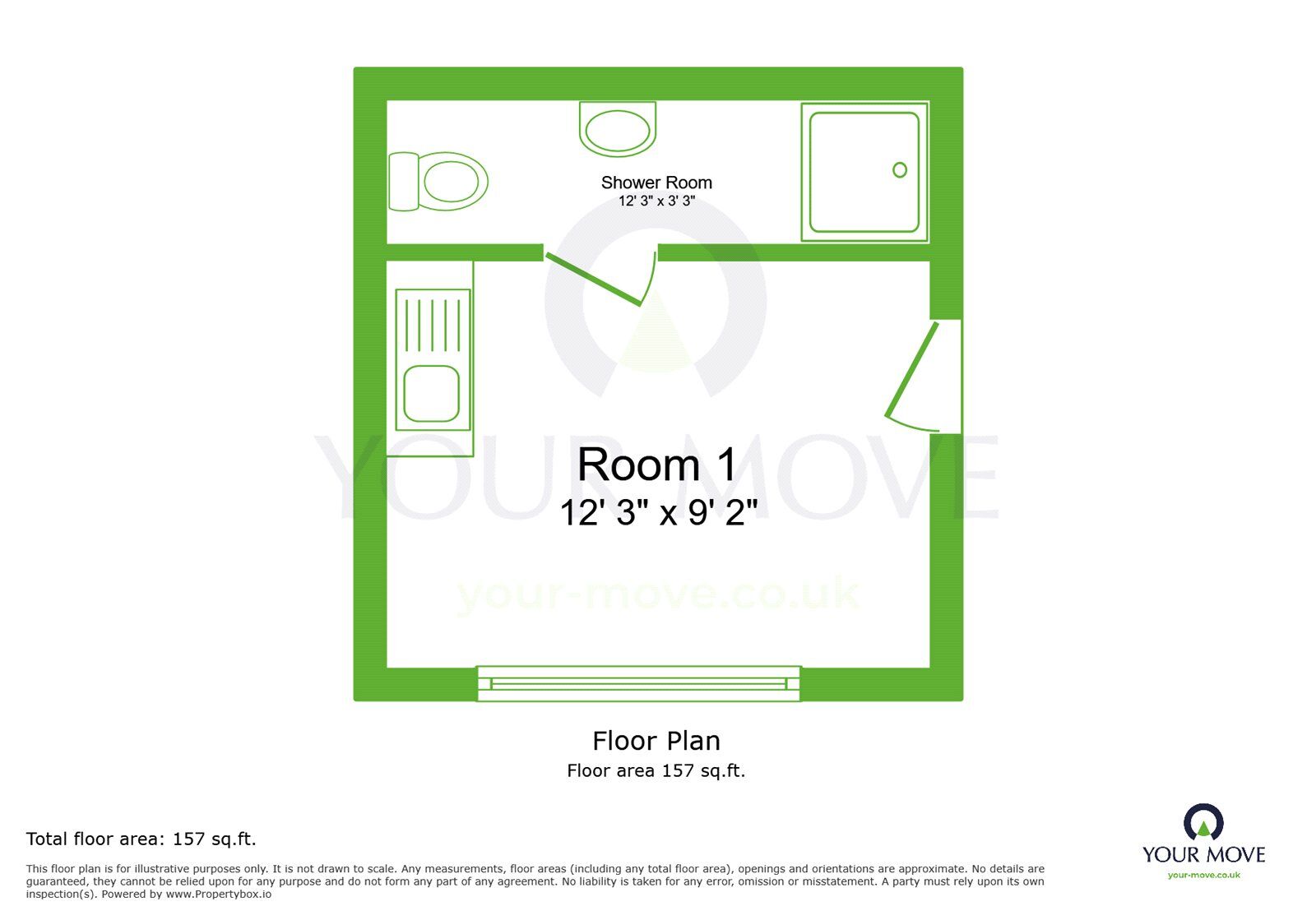 Floorplan of 1 bedroom Room to rent, Waid Close, Dartford, Kent, DA1