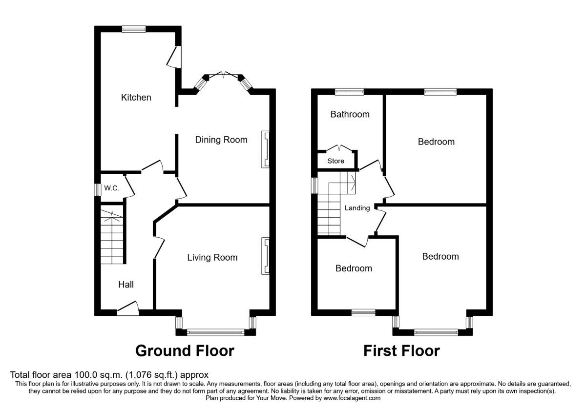 Floorplan of 3 bedroom Semi Detached House to rent, Watling Street, Dartford, Kent, DA1