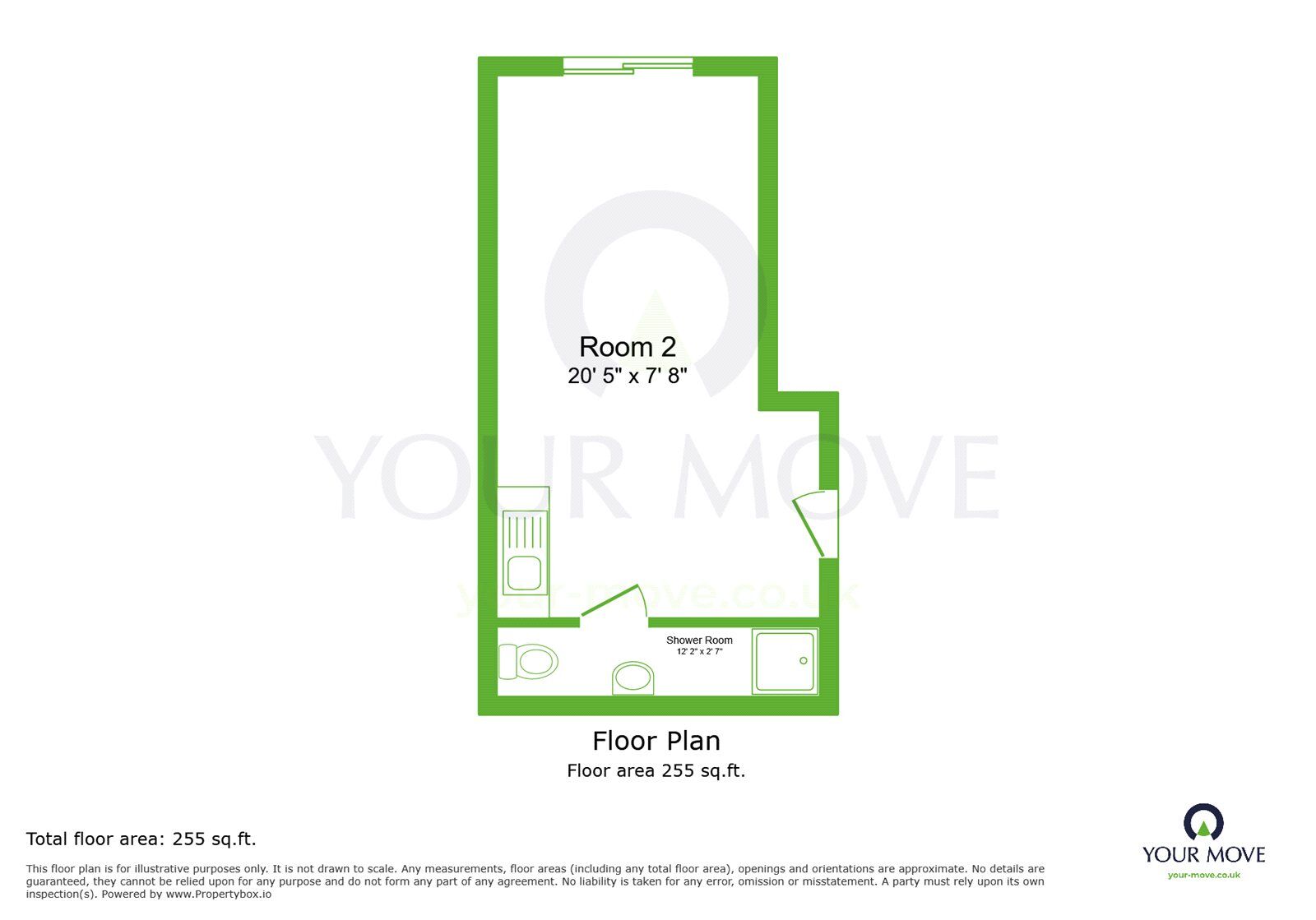 Floorplan of 1 bedroom Room to rent, Waid Close, Dartford, Kent, DA1