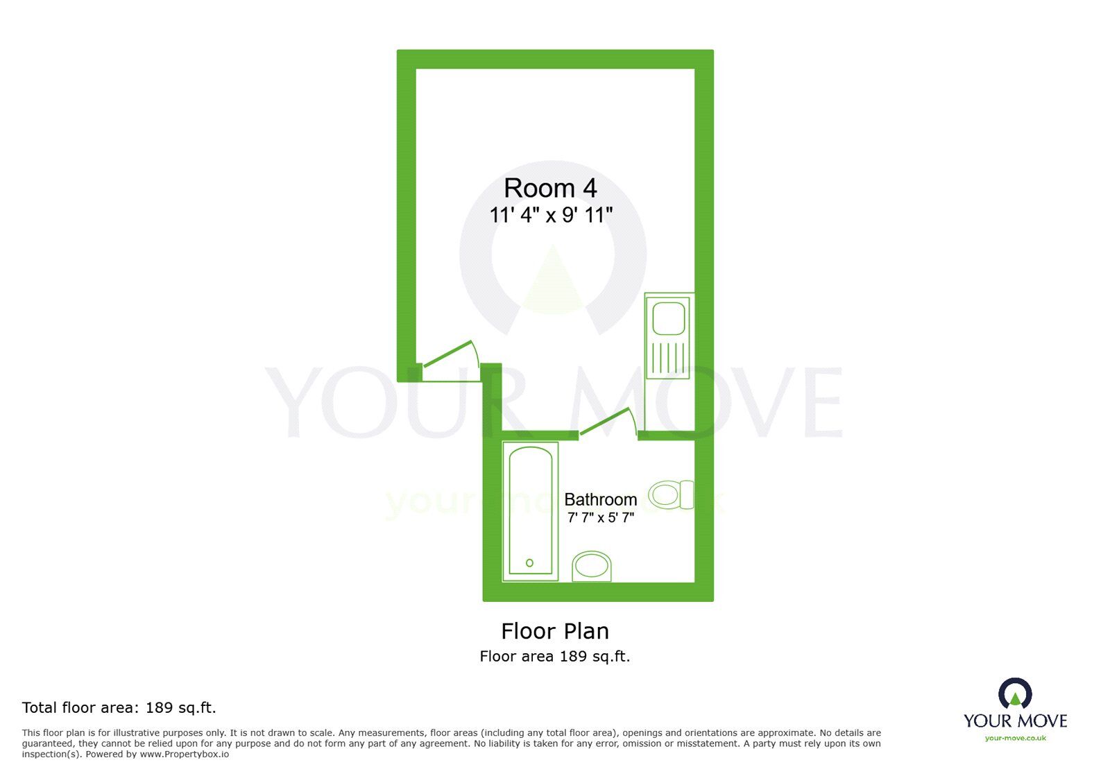 Floorplan of 1 bedroom Room to rent, Waid Close, Dartford, Kent, DA1