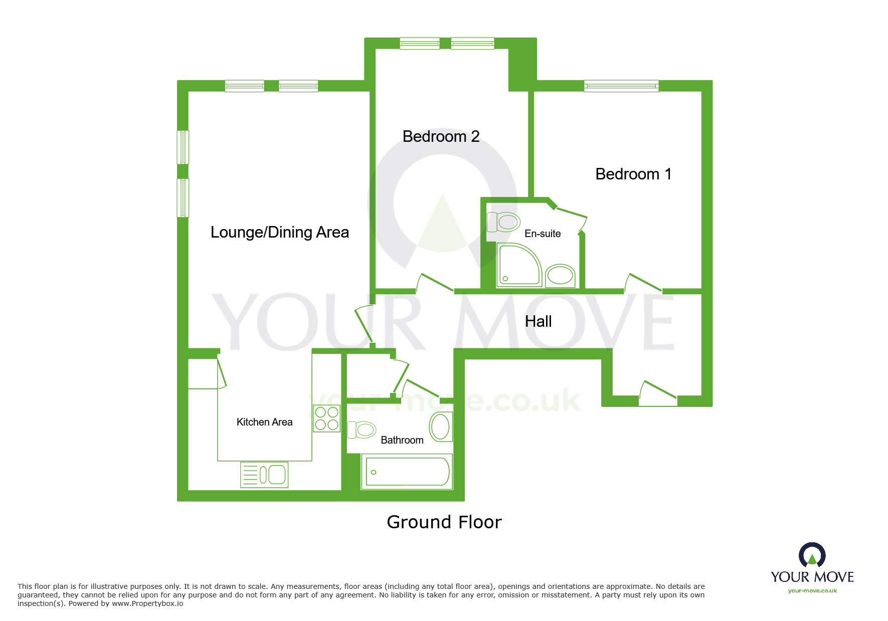 Floorplan of 2 bedroom Flat to rent, Constance Grove, Dartford, Kent, DA1