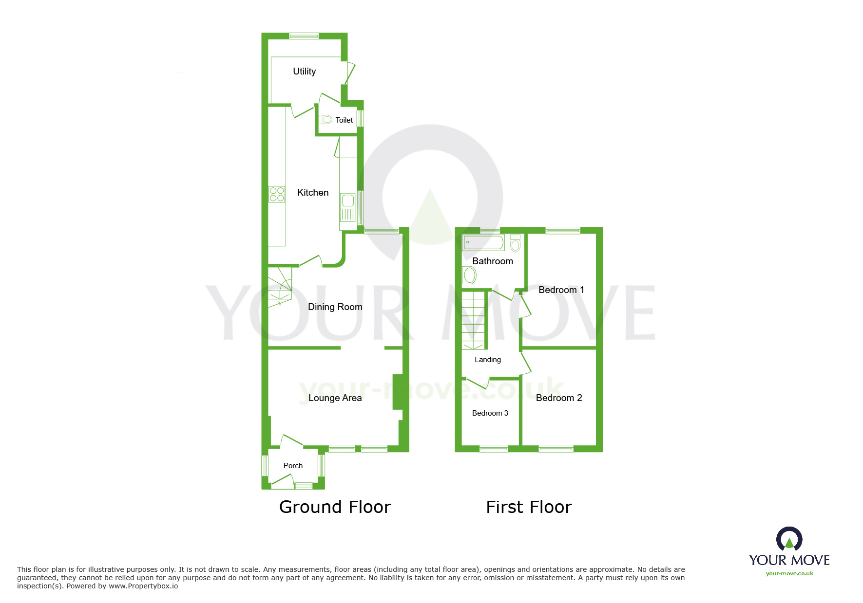 Floorplan of 3 bedroom Mid Terrace House to rent, St. Vincents Road, Dartford, Kent, DA1