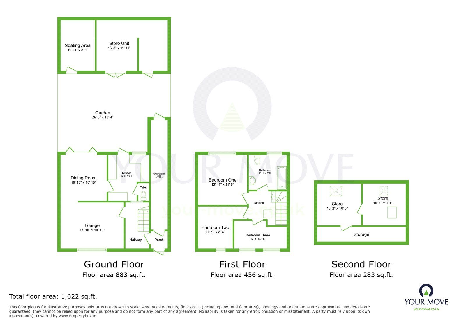 Floorplan of 3 bedroom Semi Detached House for sale, Bow Arrow Lane, Dartford, Kent, DA1