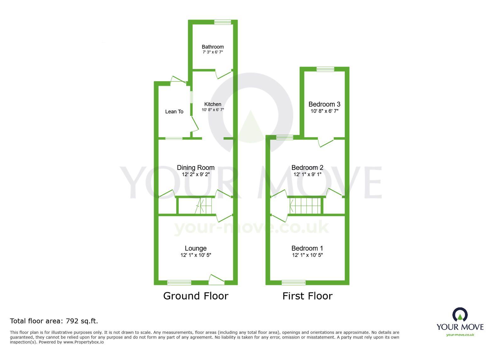 Floorplan of 3 bedroom Mid Terrace House for sale, Little Queen Street, Dartford, Kent, DA1