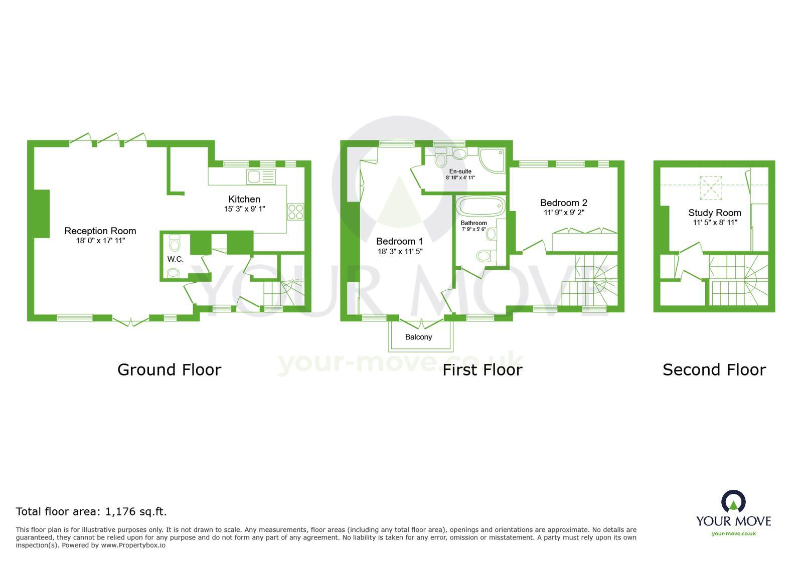 Floorplan of 3 bedroom Semi Detached House for sale, Chapel Drive, Dartford, Kent, DA2