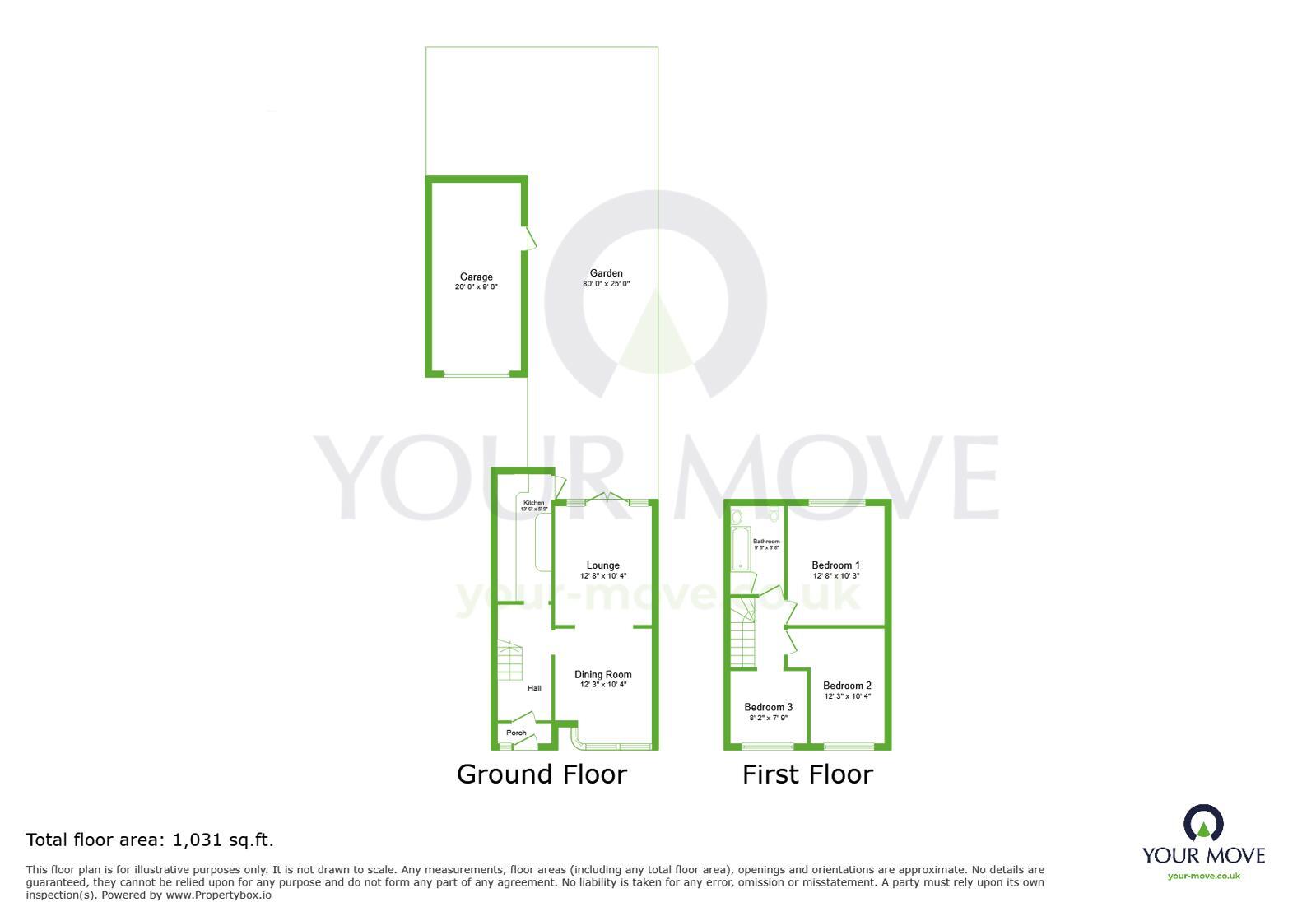 Floorplan of 3 bedroom Semi Detached House for sale, North Road, Dartford, Kent, DA1