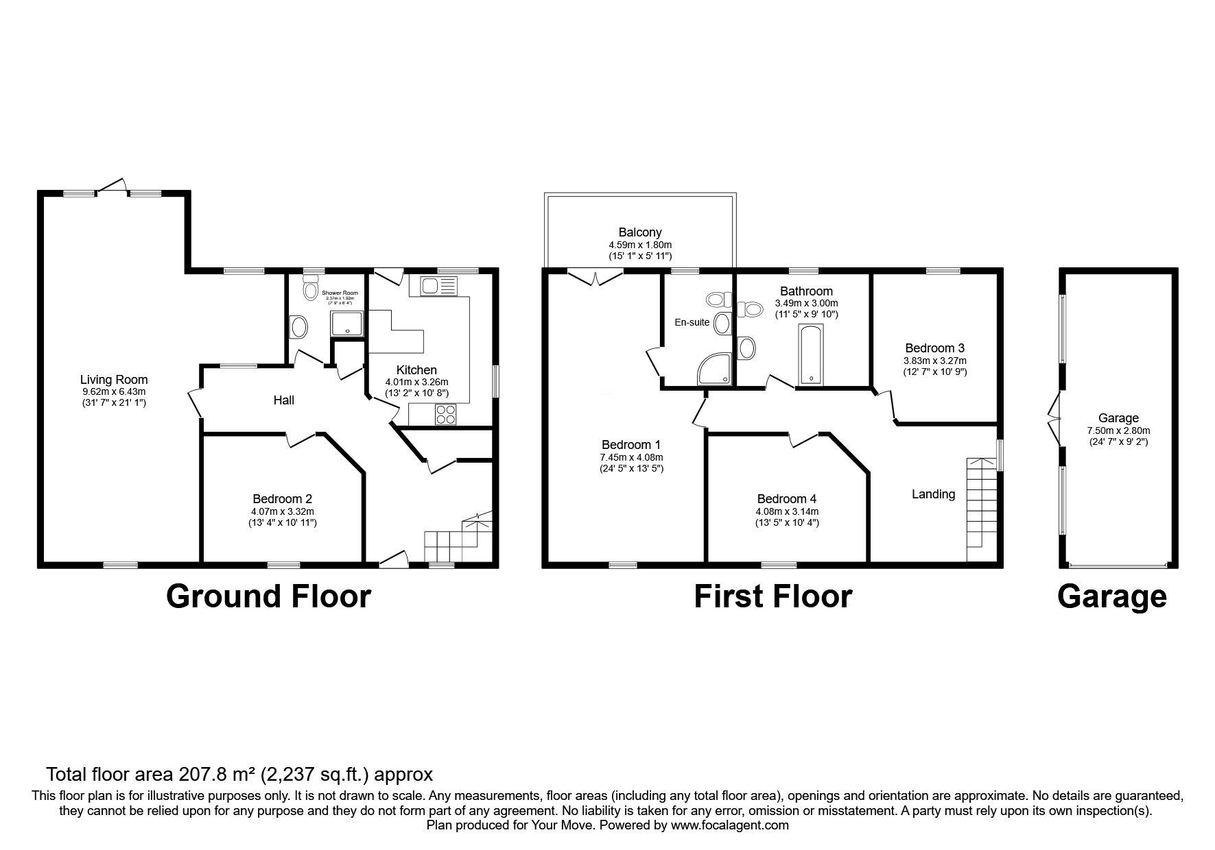 Floorplan of 4 bedroom End Terrace House for sale, Meadowmill Cottage, Tranent, East Lothian, EH33