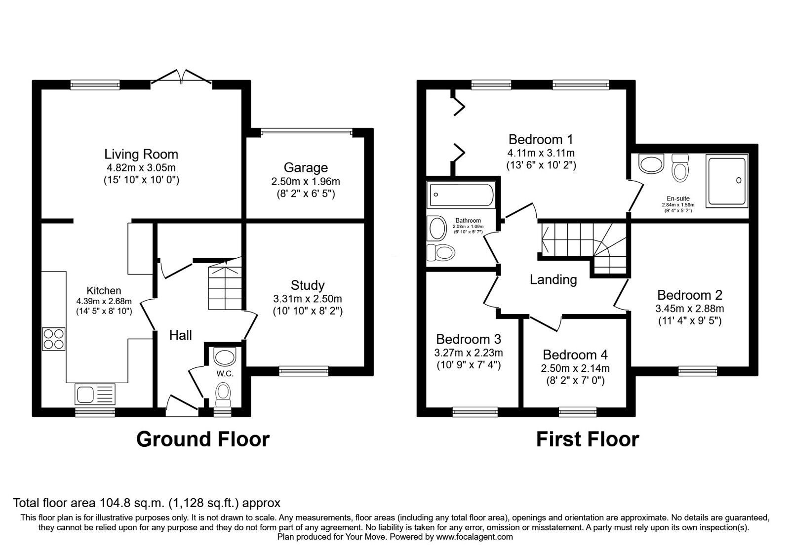 Floorplan of 4 bedroom Mid Terrace House for sale, Laburnum Arch Court, Prestonpans, East Lothian, EH32