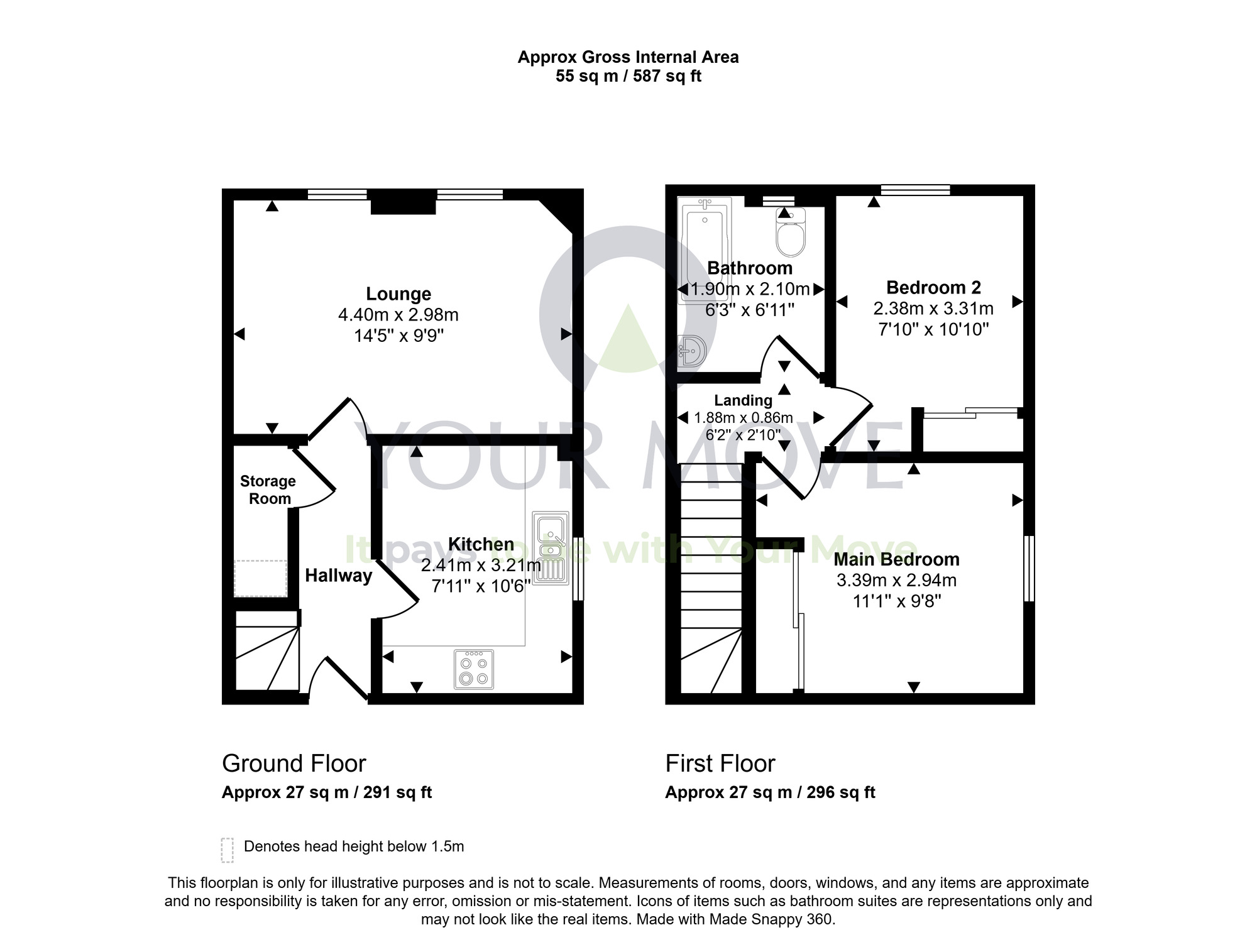 Floorplan of 2 bedroom End Terrace House for sale, West Seaside, Prestonpans, East Lothian, EH32