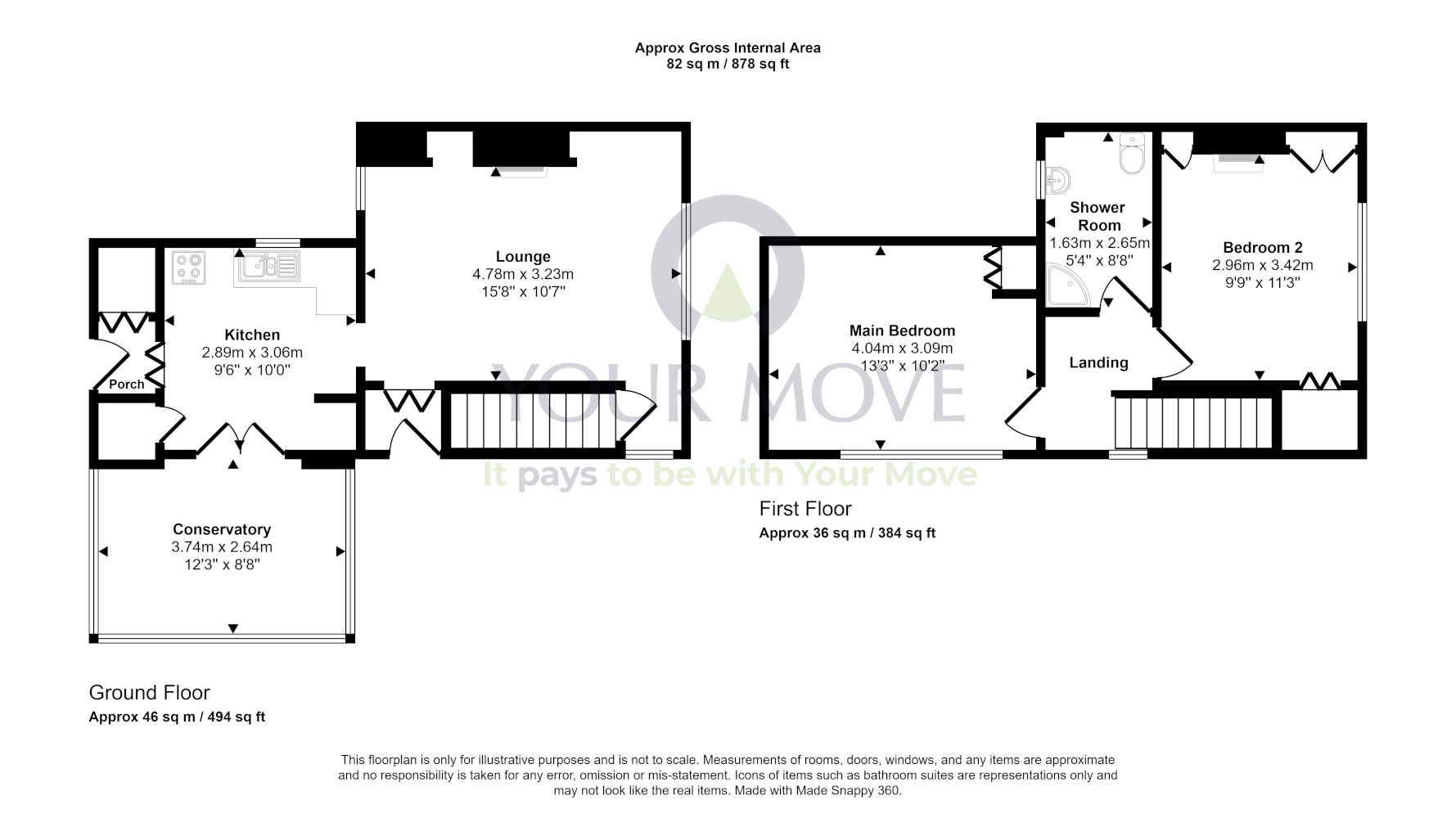 Floorplan of 2 bedroom End Terrace House for sale, Salters Terrace, Midlothian, EH22