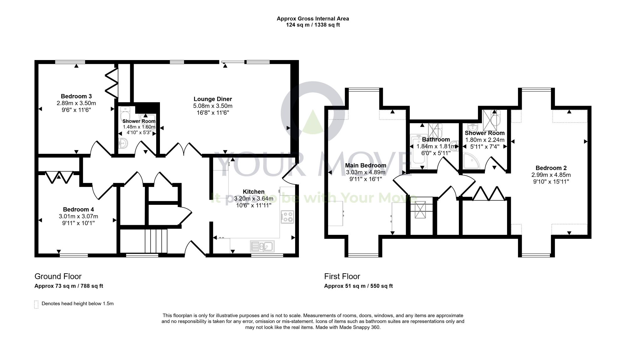 Floorplan of 4 bedroom Detached House for sale, Borthwick Castle Terrace, North Middleton, Midlothian, EH23