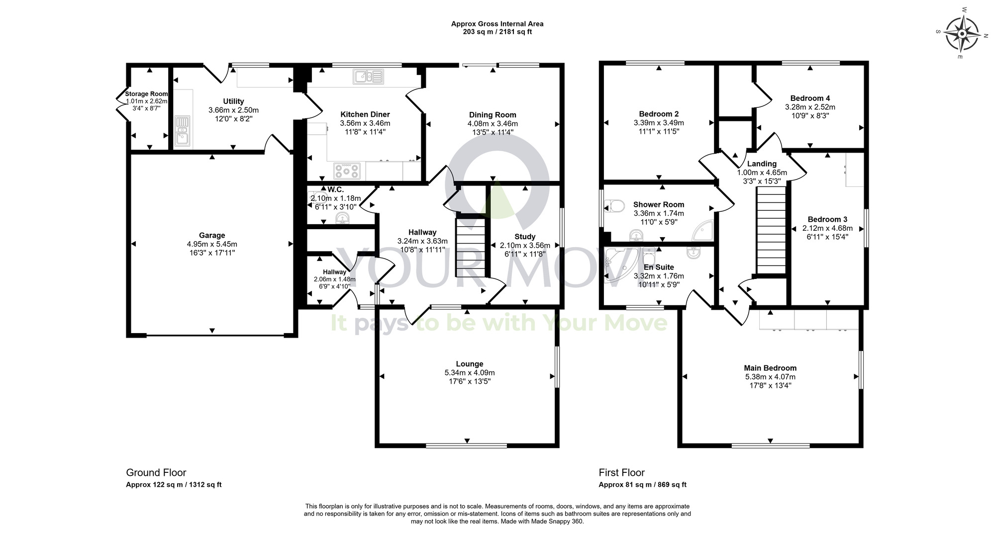 Floorplan of 5 bedroom Detached House for sale, Long Craigs Terrace, Kinghorn, Burntisland, KY3