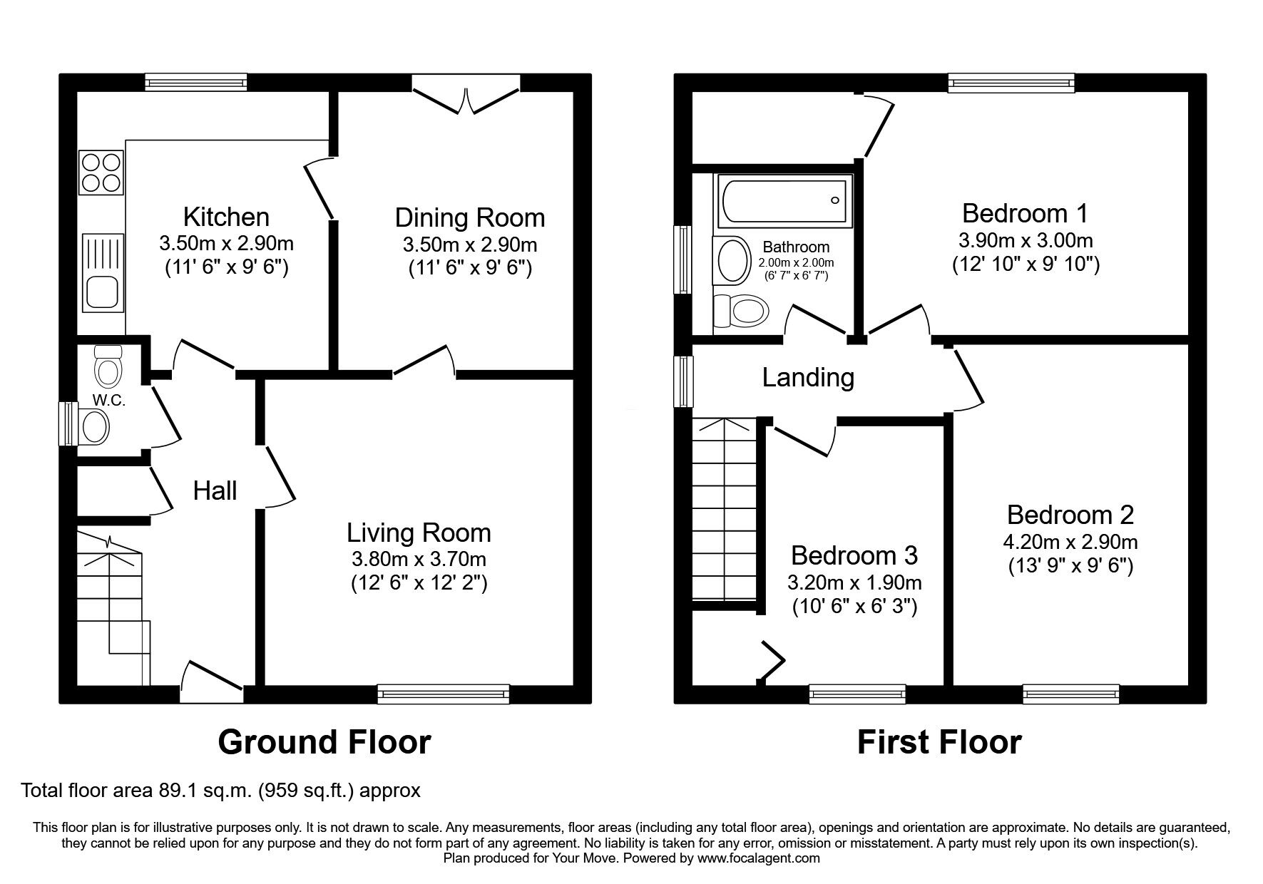 Floorplan of 3 bedroom Detached House for sale, Dalgety Gardens, Dalgety Bay, Fife, KY11