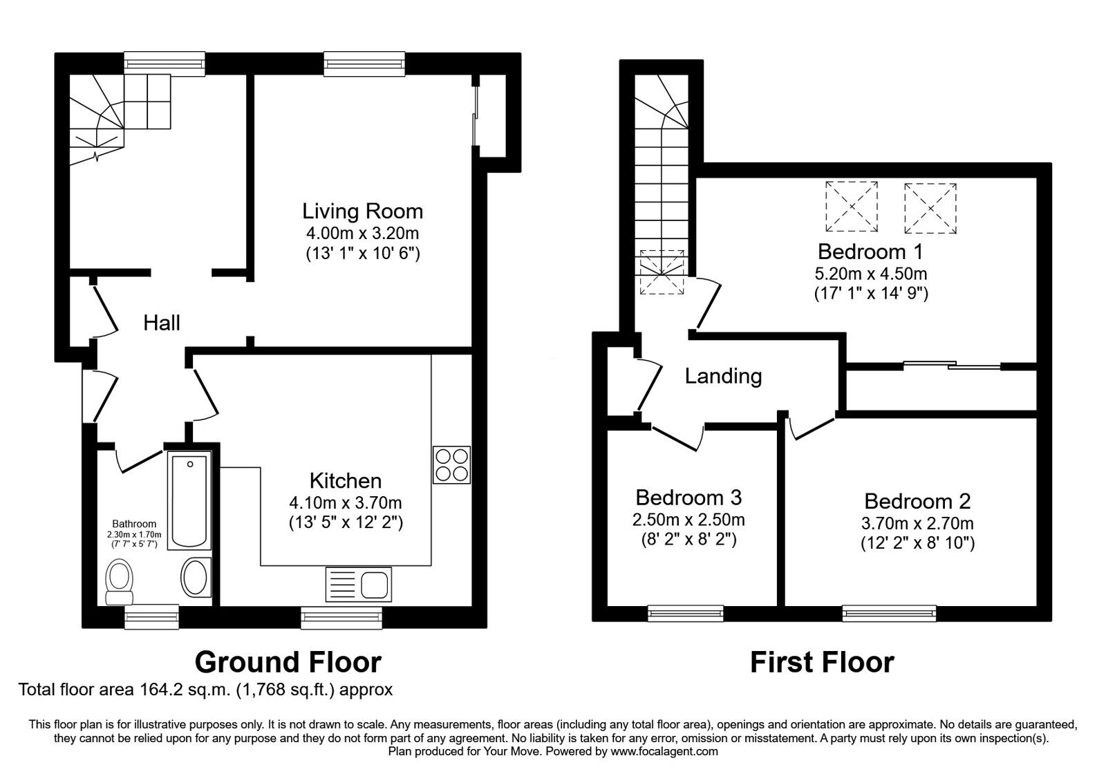 Floorplan of 3 bedroom  Flat for sale, Main Street, Aberdour, Fife, KY3