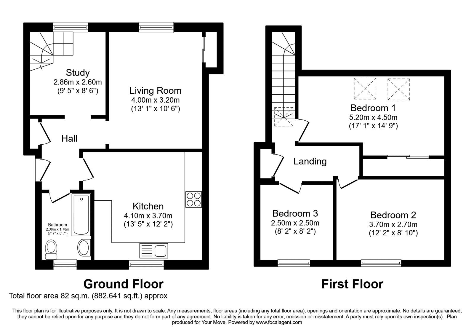 Floorplan of 3 bedroom  Flat for sale, Main Street, Aberdour, Fife, KY3