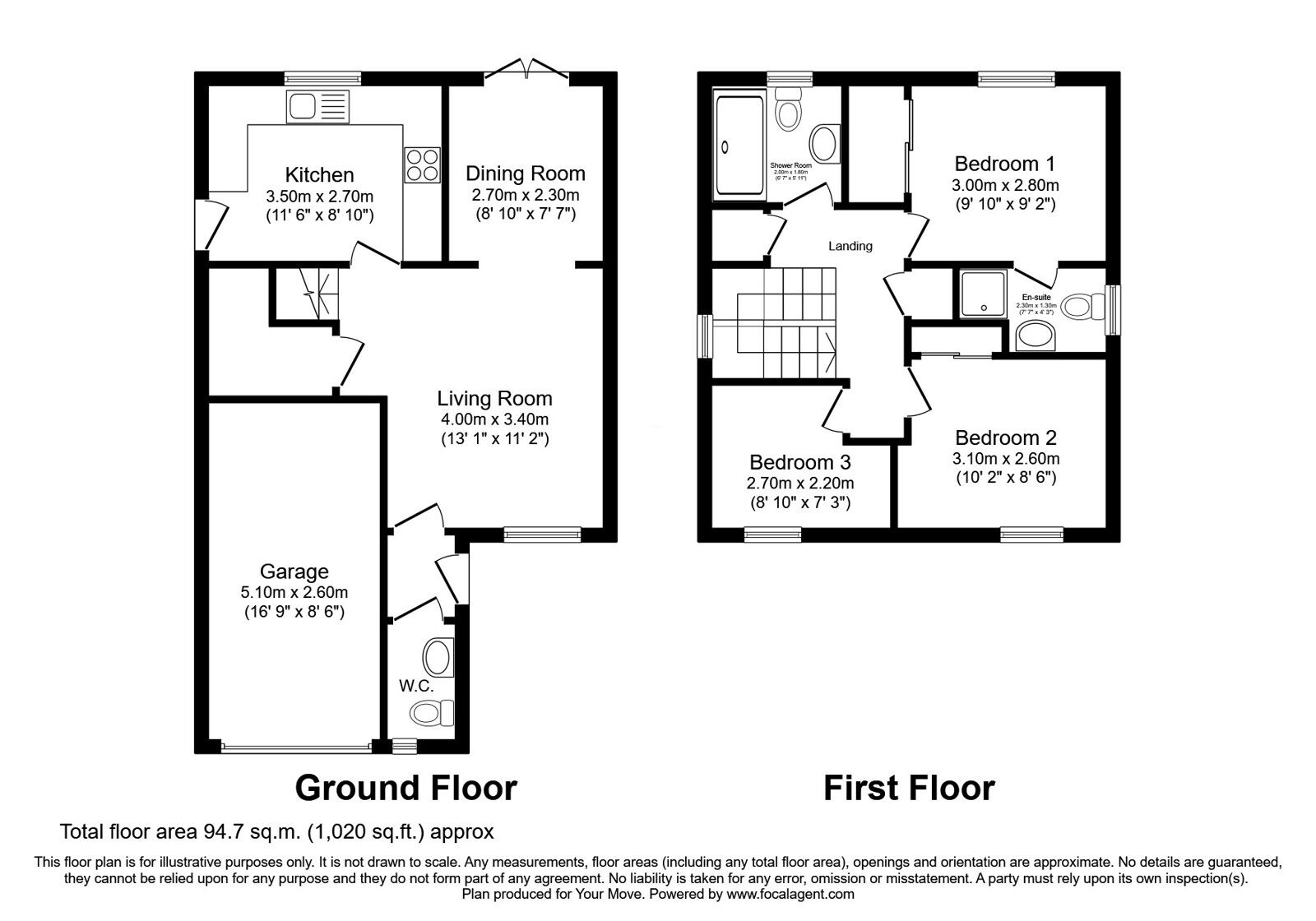 Floorplan of 3 bedroom Detached House for sale, Letham Way, Dalgety Bay, Fife, KY11