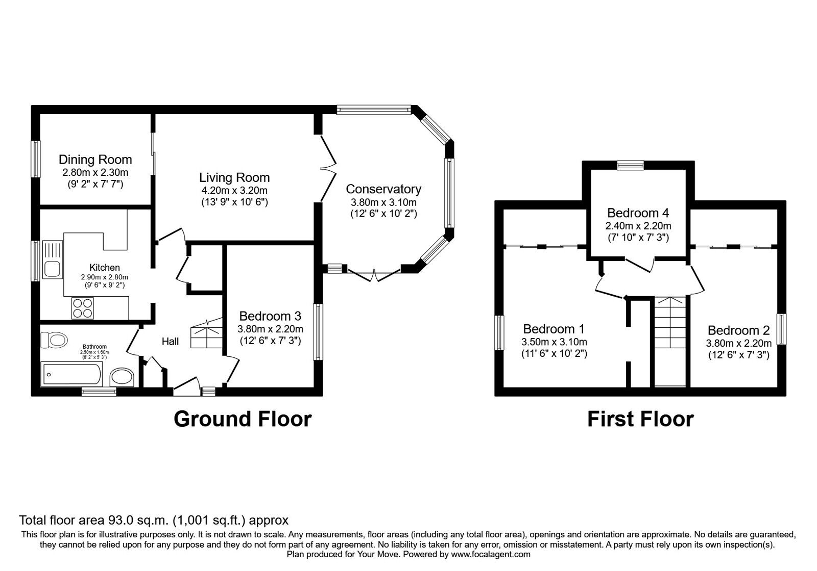 Floorplan of 4 bedroom Detached House for sale, Longhill Gardens, Dalgety Bay, Fife, KY11