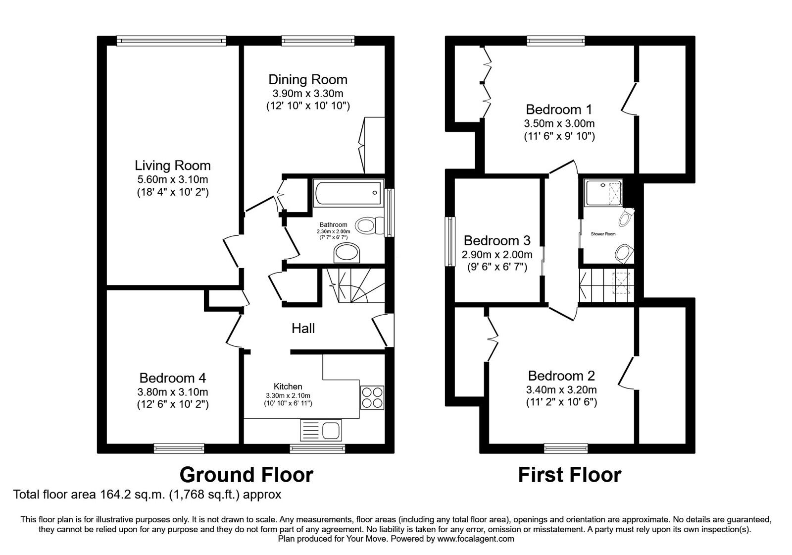 Floorplan of 4 bedroom Detached House for sale, Pinnel Place, Dalgety Bay, Fife, KY11