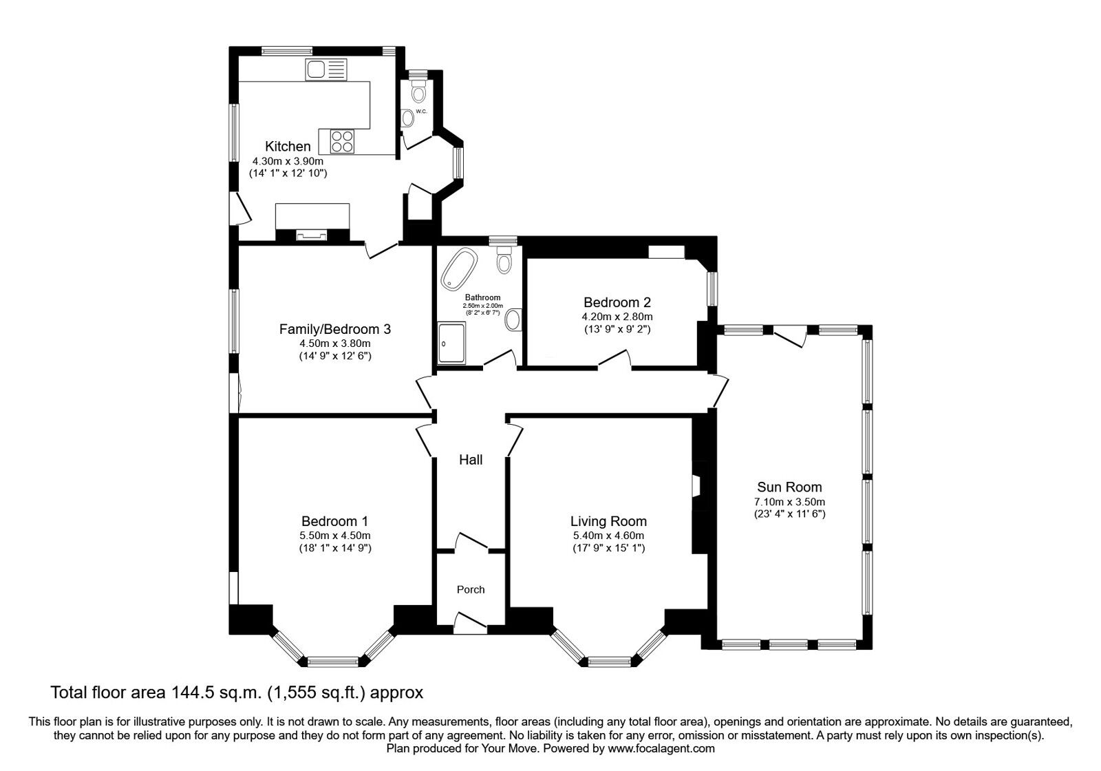 Floorplan of 2 bedroom  Flat for sale, Shore Road, Aberdour, Fife, KY3