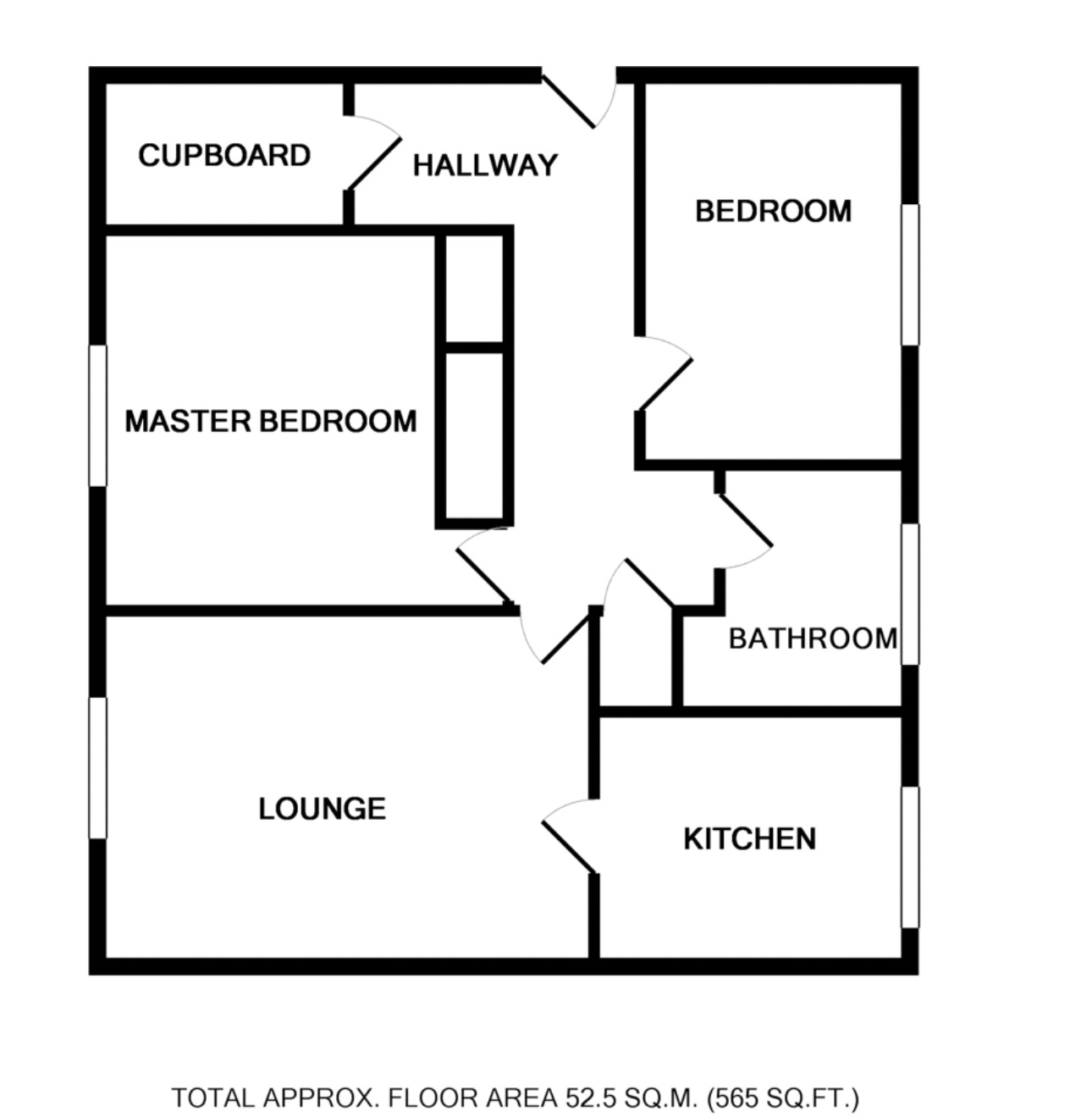 Floorplan of 2 bedroom Flat to rent, Kirkgate, Burntisland, Fife, KY3