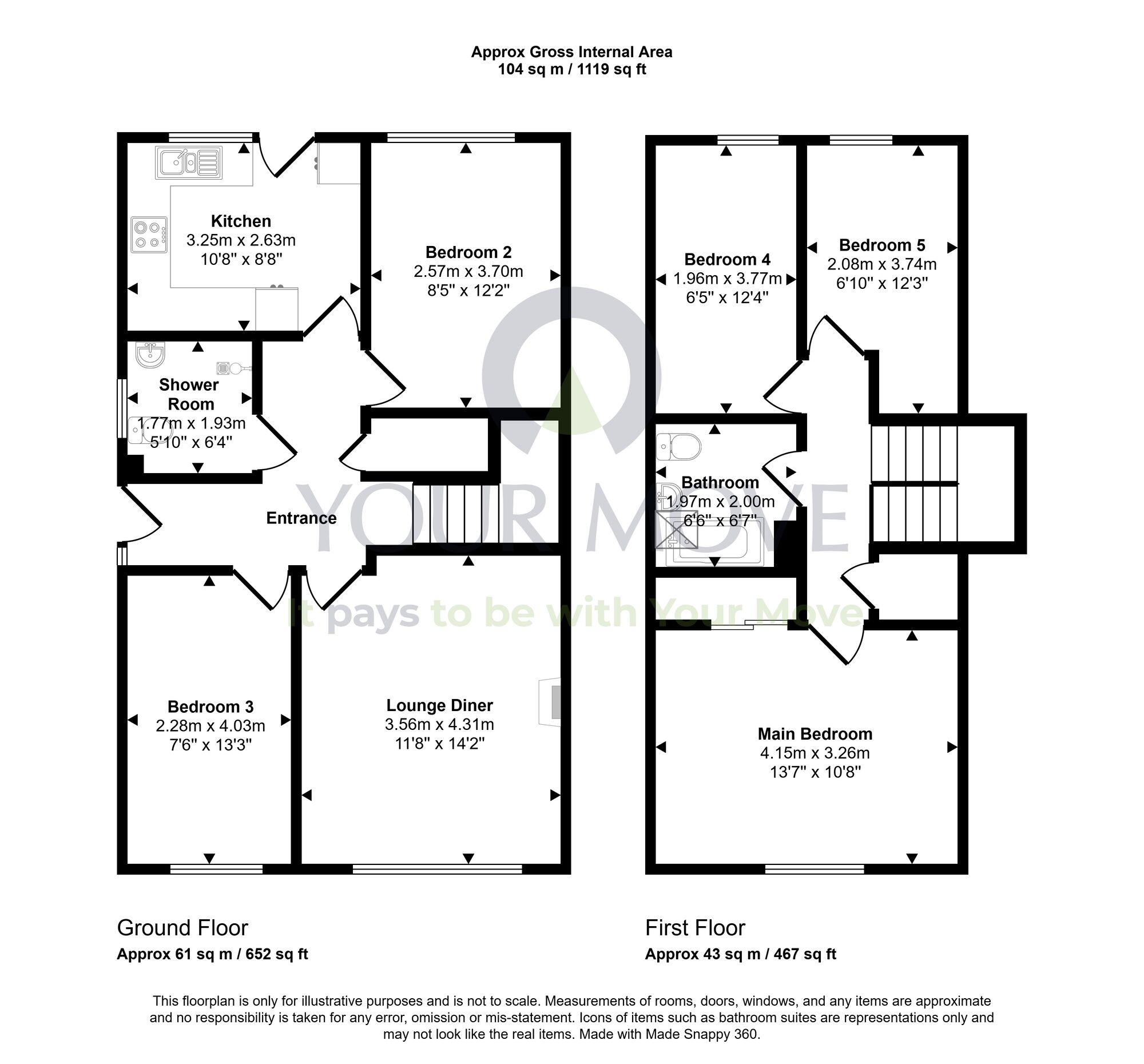 Floorplan of 4 bedroom Detached House for sale, Lade Braes, Dalgety Bay, Fife, KY11
