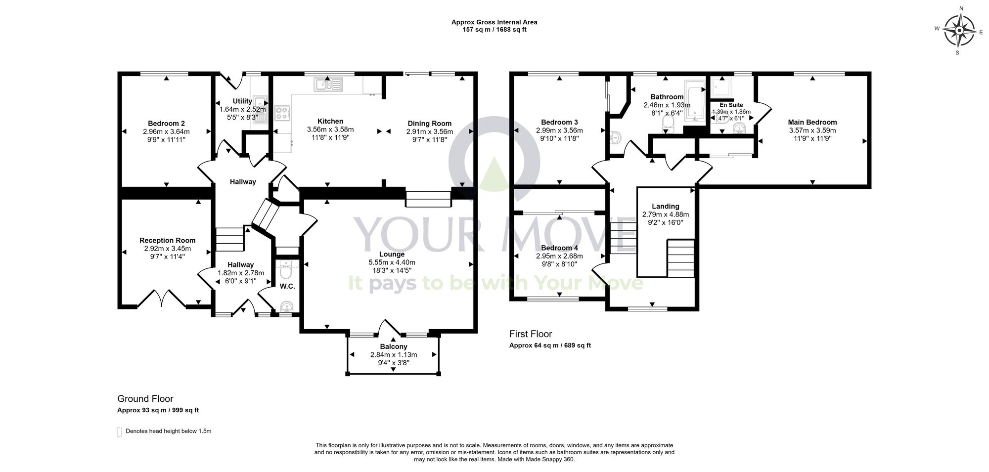 Floorplan of 4 bedroom Detached House for sale, Halyard Rise, Dalgety Bay, Fife, KY11
